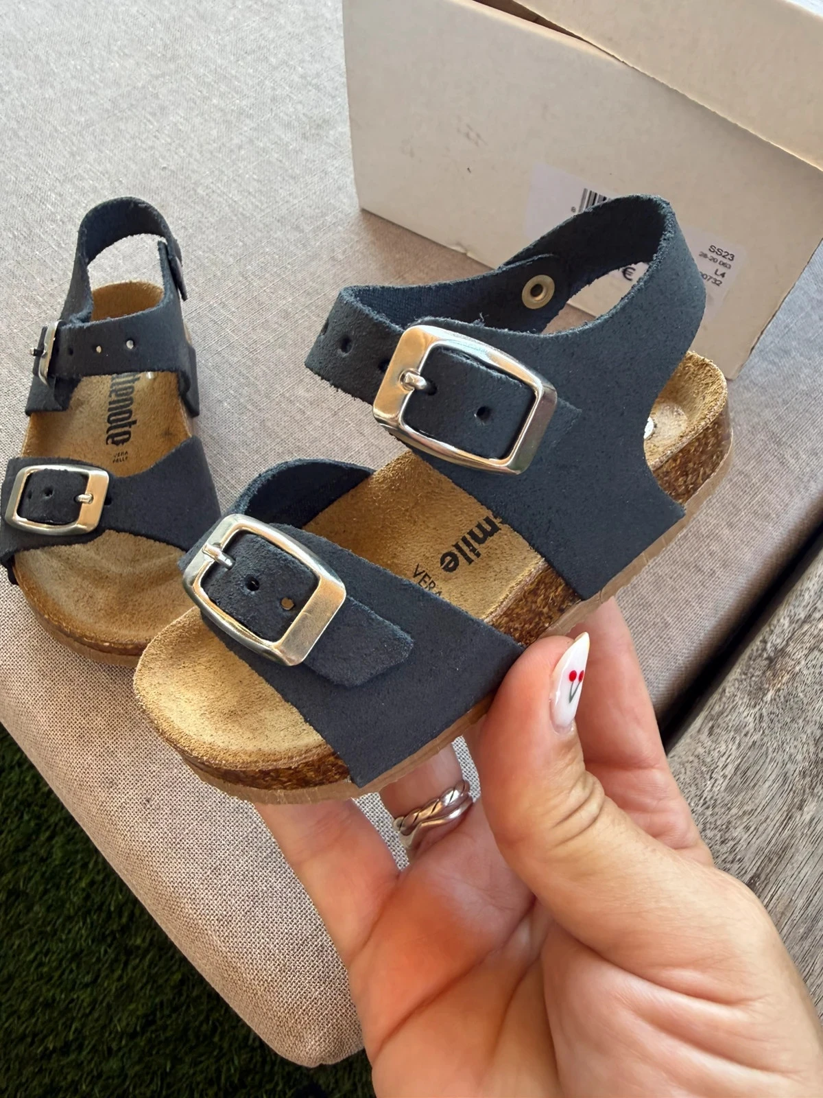 Sandalias infantiles Settenote de piel – photo 3